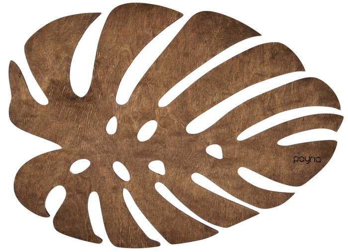 Hermia Monstera - Walnut Juego de Salvamanteles de Madera (6 piezas) Hermia Monstera - Walnut Juego de Salvamanteles de Madera (6 piezas)